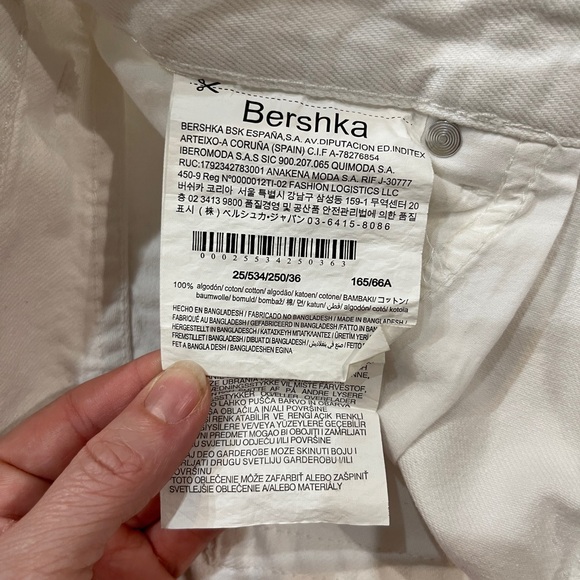 NWT Bershka Victoria High Waist Straight White jeans - Picture 4 of 9
